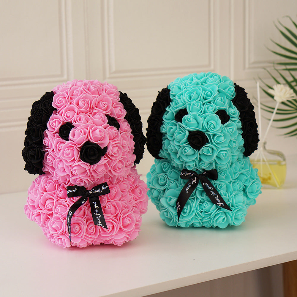 (*Autumn Sale*) Luxury Rose Dog 25cm