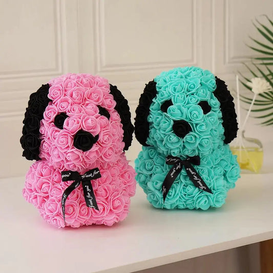 (*Autumn Sale*) Luxury Rose Dog 25cm