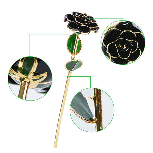 (*Autumn Sale*) 24K Gold Dipped Rose W/ Gift Box