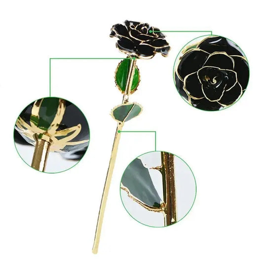 (*Autumn Sale*) 24K Gold Dipped Rose W/ Gift Box
