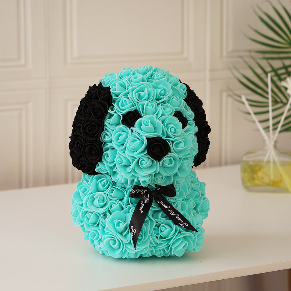(*Autumn Sale*) Luxury Rose Dog 25cm