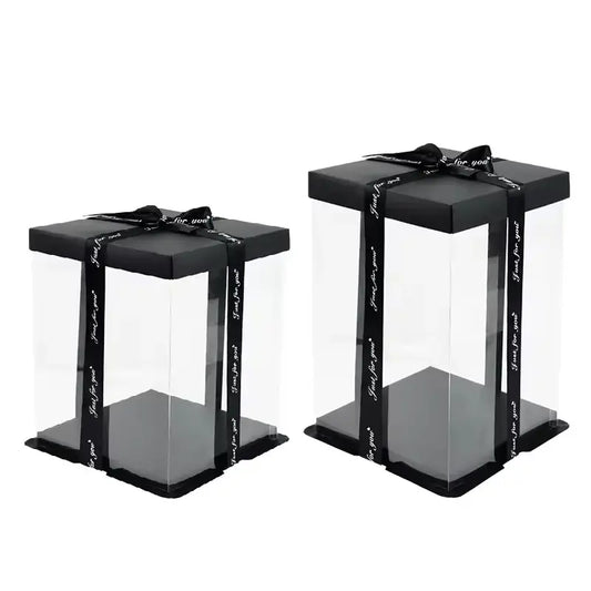 Transparent Gift Boxes With Ribbon