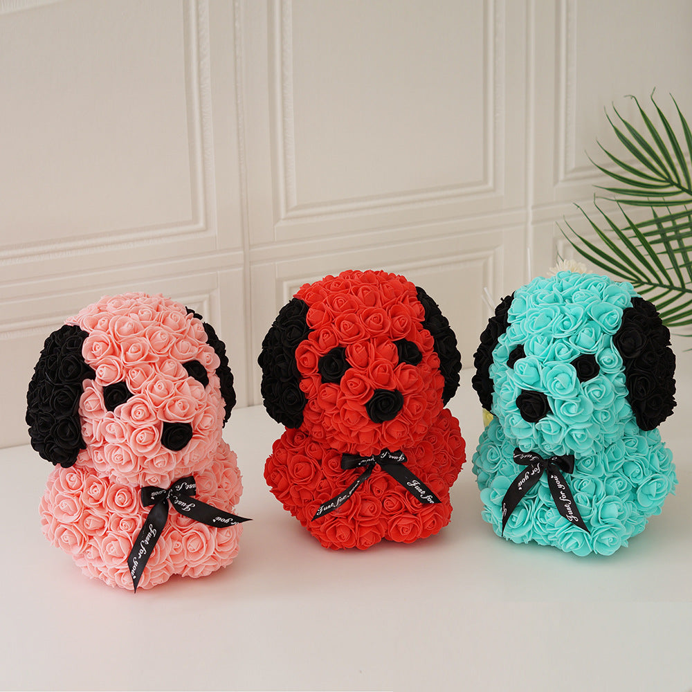 (*Autumn Sale*) Luxury Rose Dog 25cm