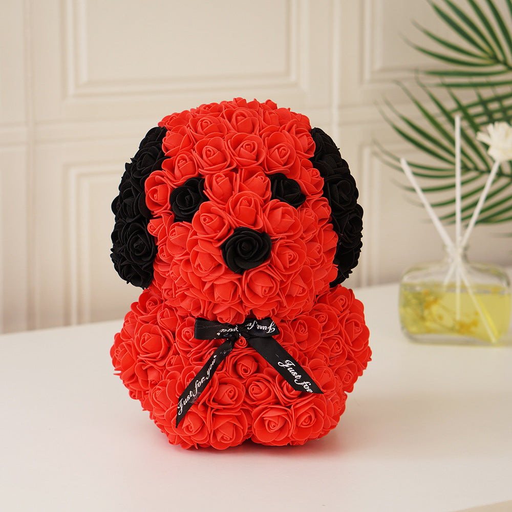 (*Autumn Sale*) Luxury Rose Dog 25cm