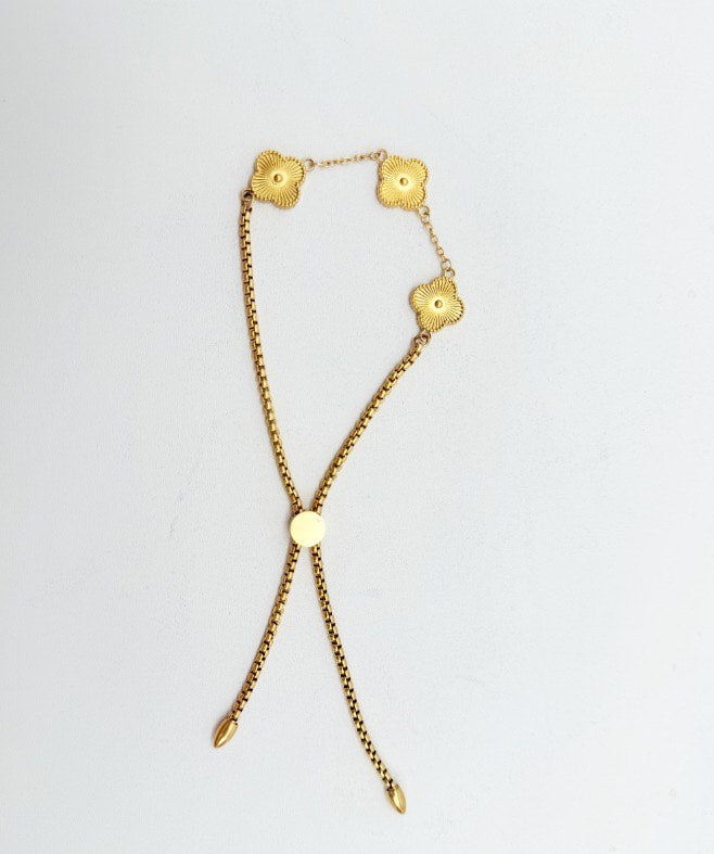 (*Summer Sale*) Pearl Clover Custom Name Bracelet