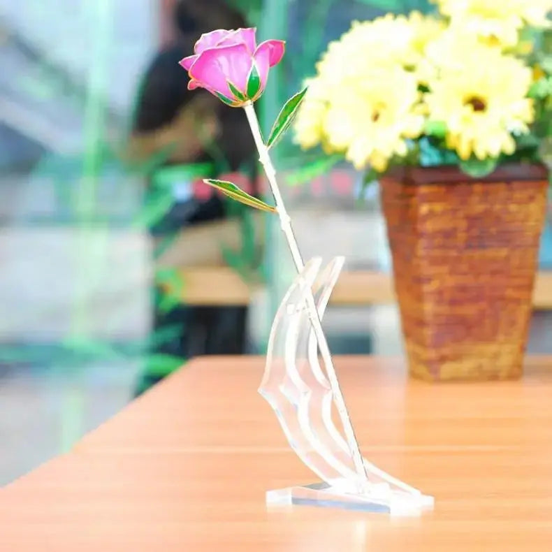 Acrylic Stand For 24K Gold Rose