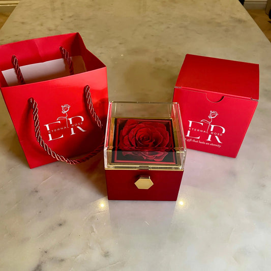 (*Spring Sale*) Eternal Rose Box Set W/ Engraved Necklace & Eternal Rose