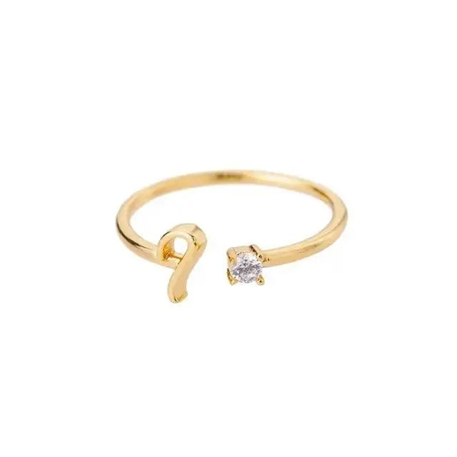 (*Autumn Sale*) A-Z Initial Ring