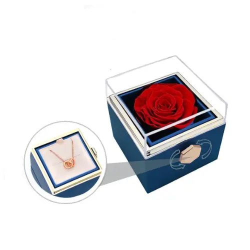 (*Autumn Sale*) Eternal Rose Box Set W/ Engraved Necklace & Eternal Rose