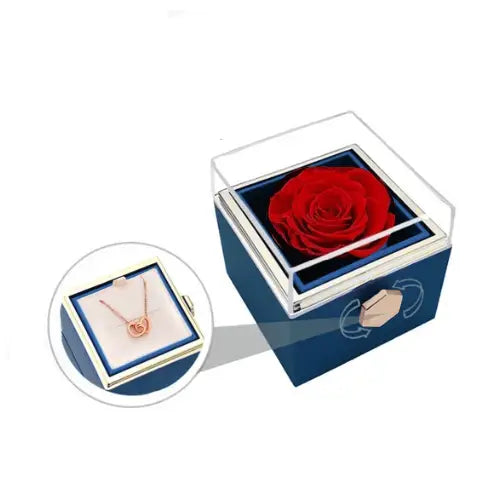 (*Autumn Sale*) Eternal Rose Box Set W/ Engraved Necklace & Eternal Rose