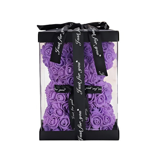 (*Autumn Sale*) Luxury Rose Bear With Gift Box 20cm