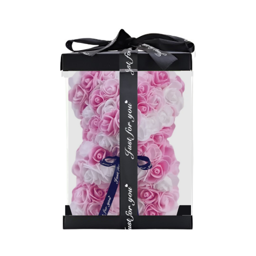(*Autumn Sale*) Luxury Rose Bear With Gift Box 20cm