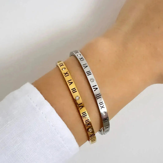 Sofia Roman Numeral Bangle