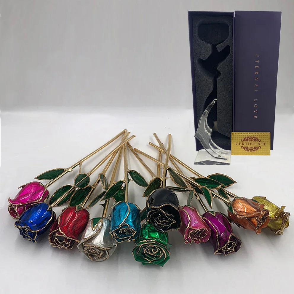 (*Autumn Sale*) 24K Gold Dipped Tulip W/ Gift Box