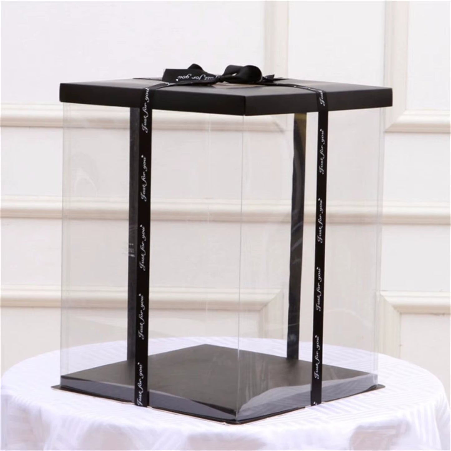 Transparent Gift Boxes With Ribbon