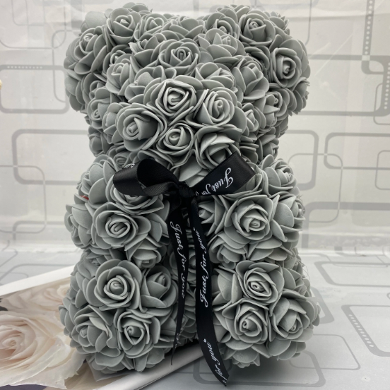 (*Autumn Sale*) Luxury Rose Bear With Gift Box 20cm