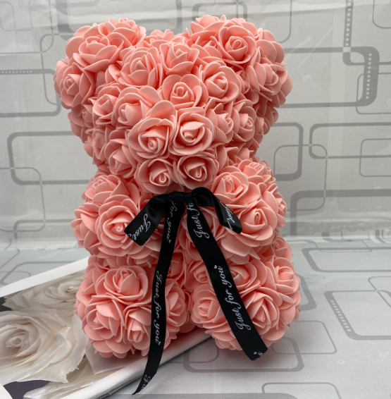 (*Autumn Sale*) Luxury Rose Bear With Gift Box 20cm