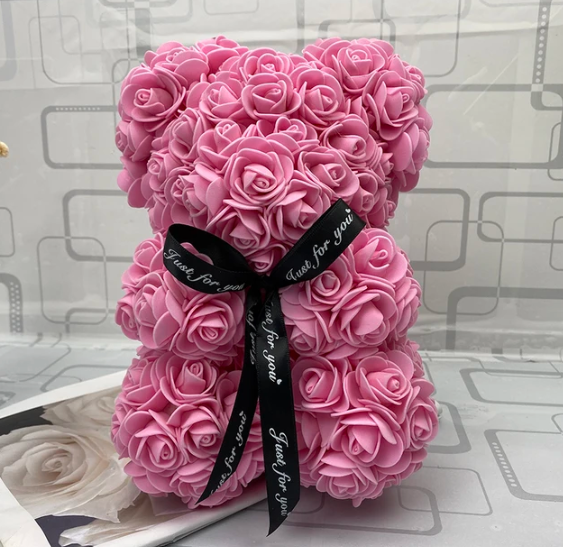 (*Autumn Sale*) Luxury Rose Bear With Gift Box 20cm