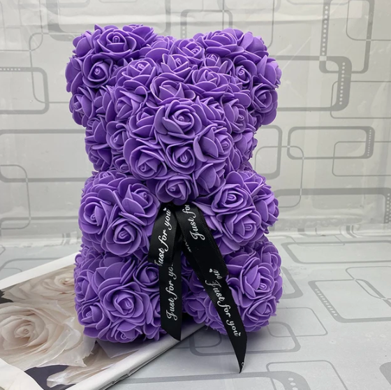 (*Autumn Sale*) Luxury Rose Bear With Gift Box 20cm