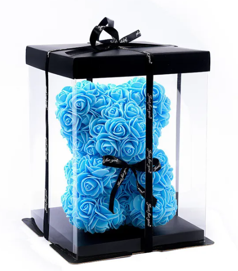 (*Autumn Sale*) Luxury Rose Bear With Gift Box 20cm