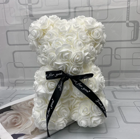 (*Autumn Sale*) Luxury Rose Bear With Gift Box 20cm