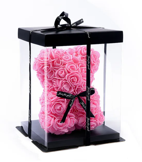 (*Autumn Sale*) Luxury Rose Bear With Gift Box 20cm