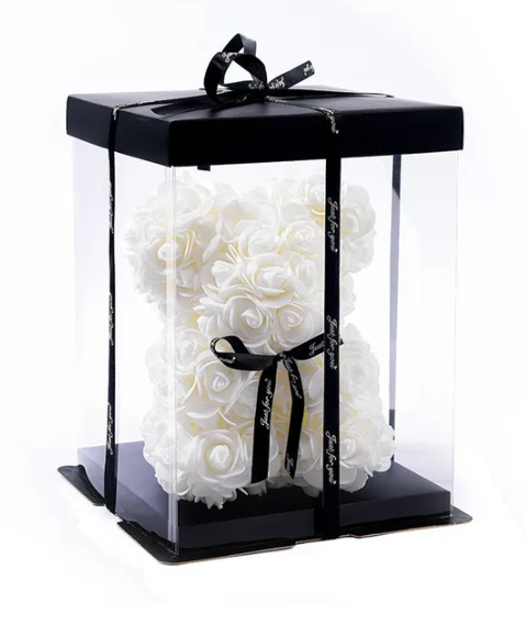 (*Autumn Sale*) Luxury Rose Bear With Gift Box 20cm
