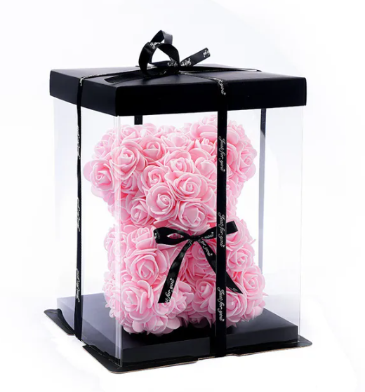 (*Autumn Sale*) Luxury Rose Bear With Gift Box 20cm