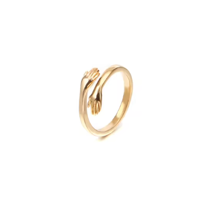 (*Autumn Sale*) Personalized Sterling Silver Eternal Hug Ring