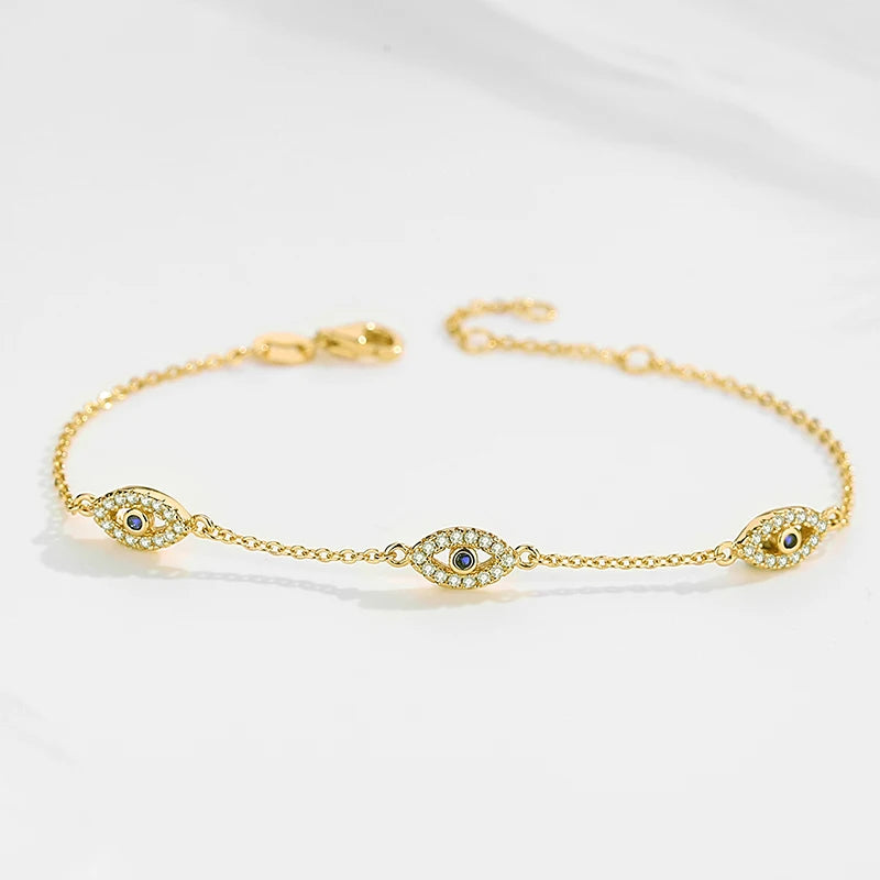 Deluxe Evil Eye Charm Bracelet