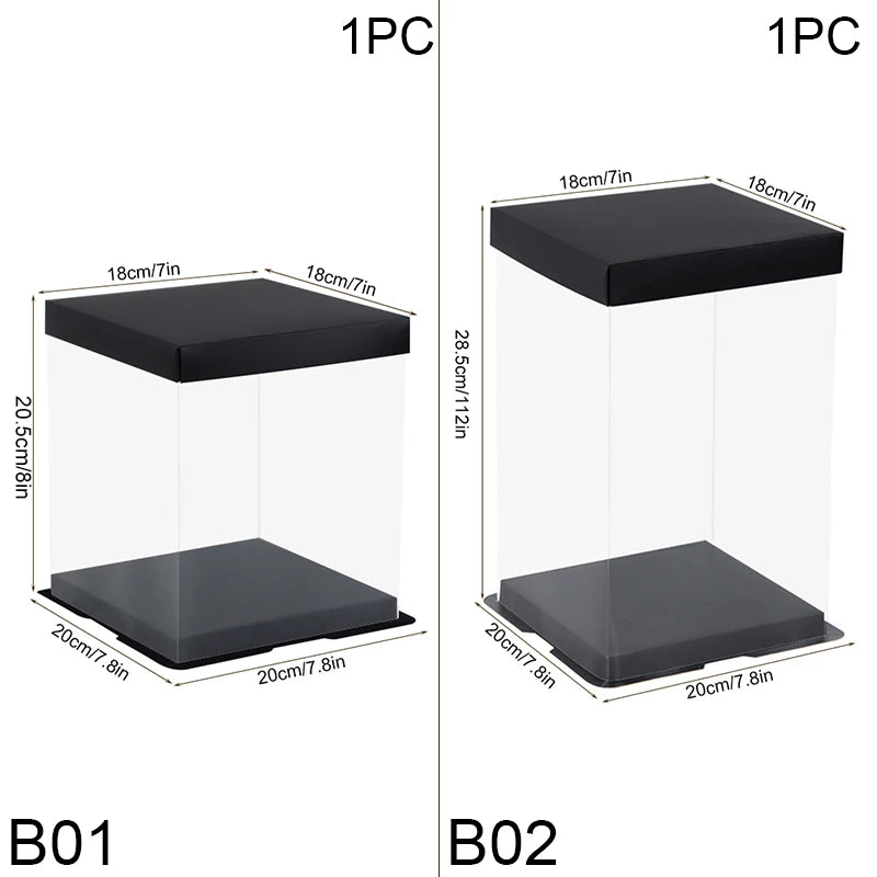 Transparent Gift Boxes With Ribbon