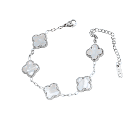 (*Summer Sale*) Mother Of Pearl Clover Bracelet
