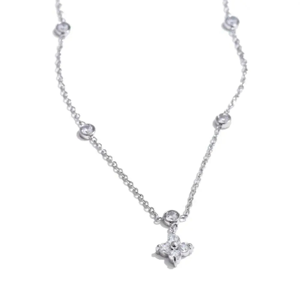 Eternal Flower Bezel Necklace