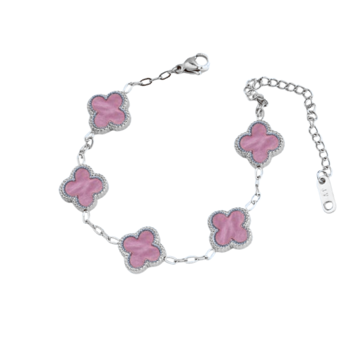 (*Autumn Sale*) Mother Of Pearl Clover Bracelet