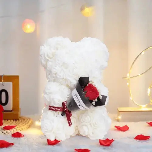 (*Autumn Sale*) Luxury Rose Bear With Flower Bouquet