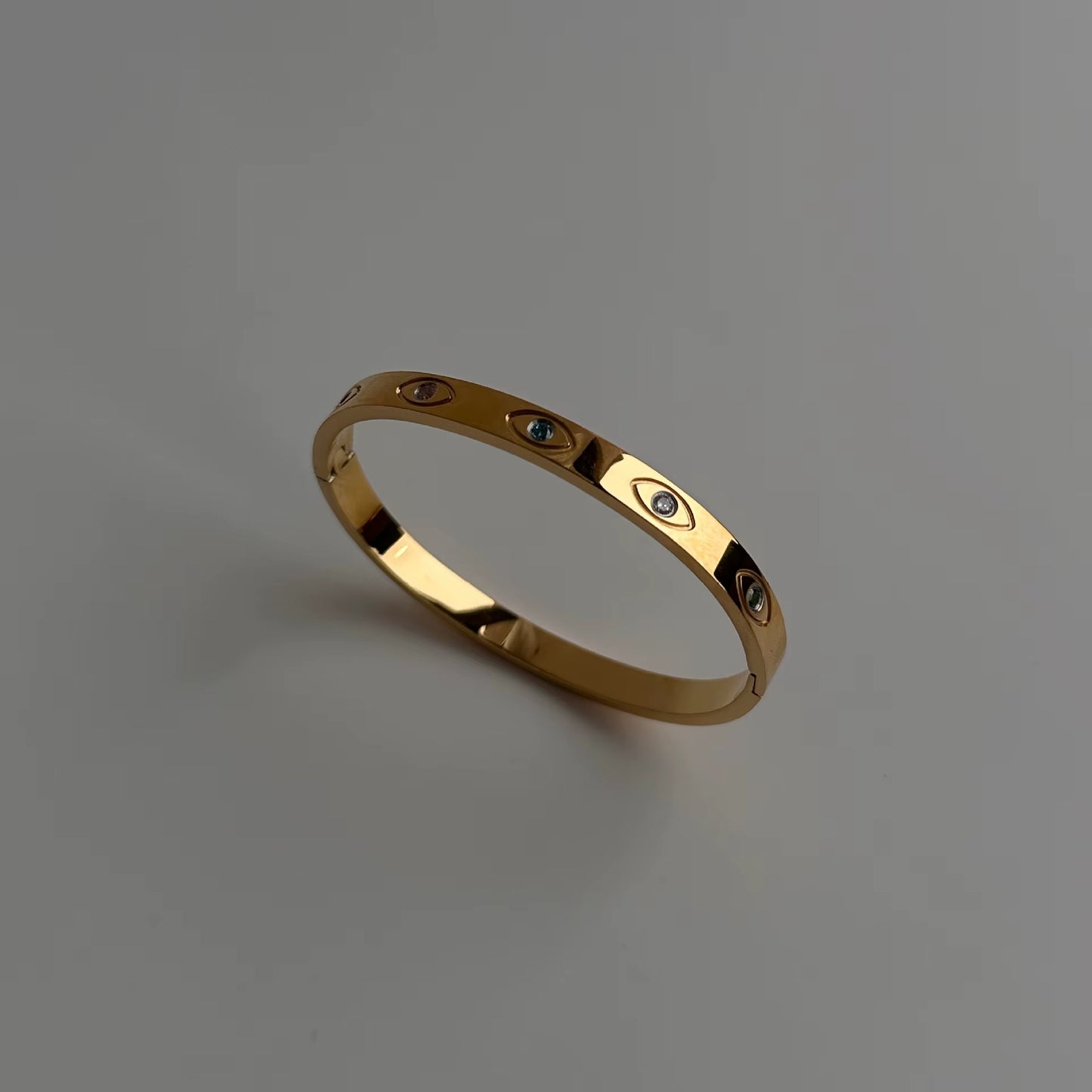 (*Autumn Sale*) Luxury Evil Eye Bangle