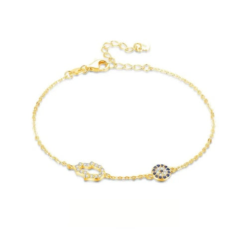 Hamsa Hand Evil Eye Bracelet