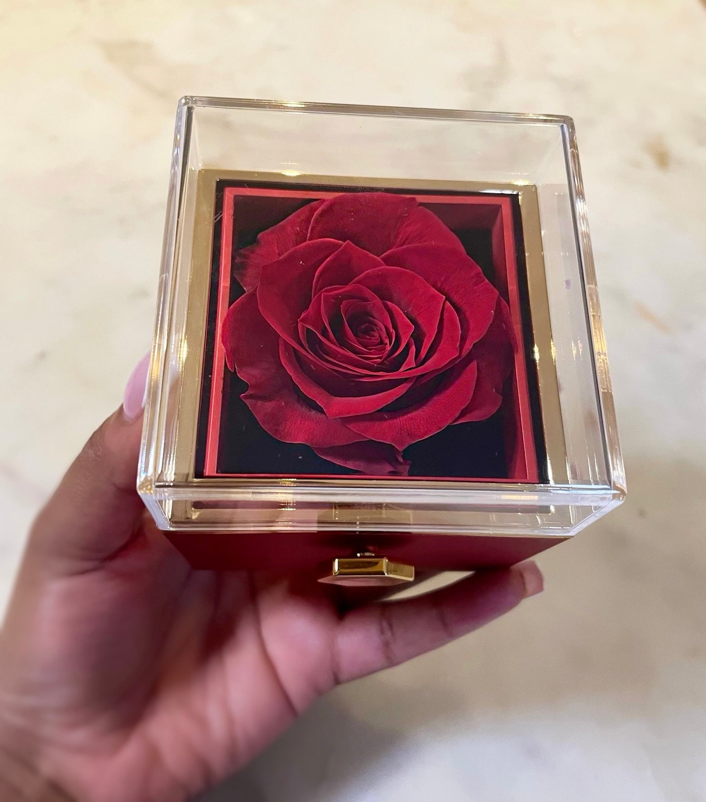 (*Autumn Sale*) Eternal Rose Box Set W/ Engraved Necklace & Eternal Rose