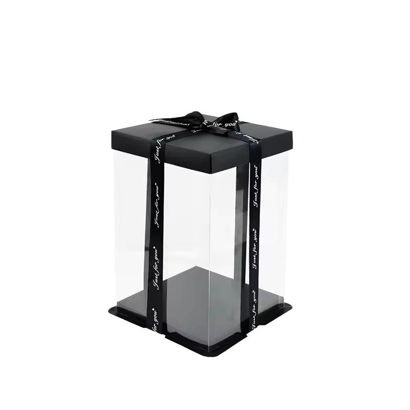 Transparent Gift Boxes With Ribbon