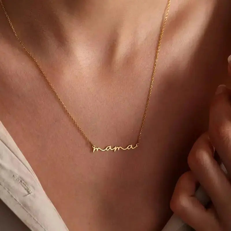 (*Autumn Sale*) Mama Pendant Necklace