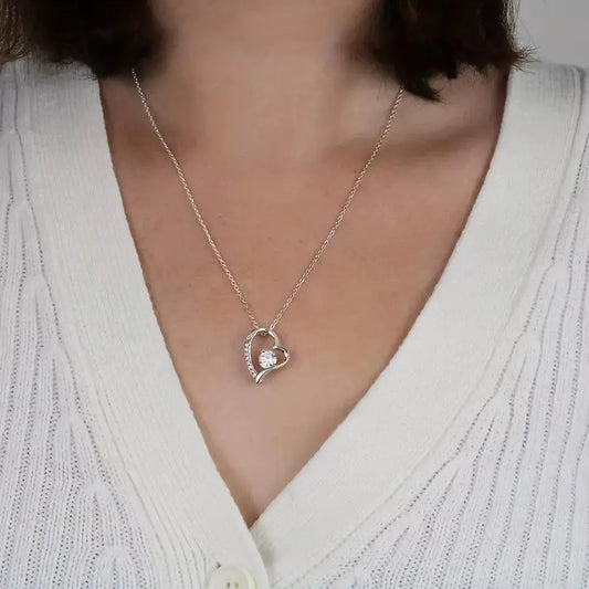To My Mom "Forever In My Heart" Necklace