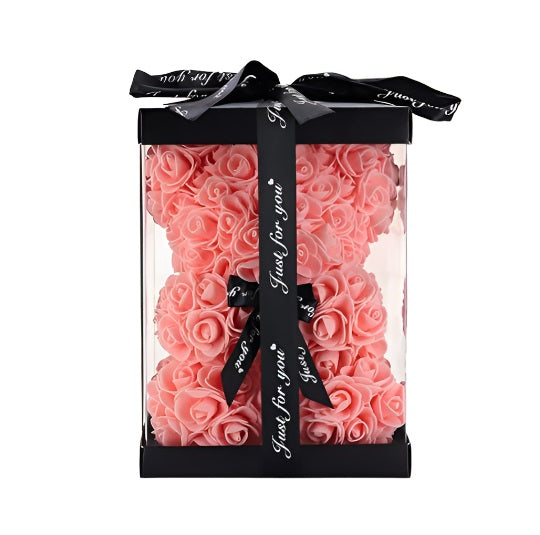 (*Autumn Sale*) Luxury Rose Bear With Gift Box 20cm