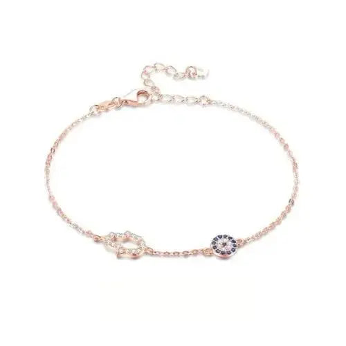 Hamsa Hand Evil Eye Bracelet