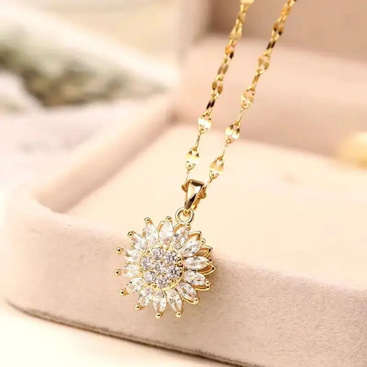 (*Autumn Sale*) Luxury Fidget Sunflower Necklace