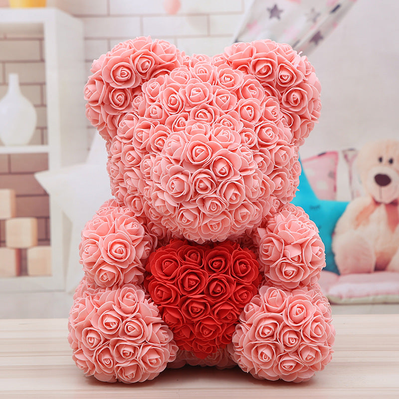 (*Autumn Sale*) Luxury Rose Bear With Heart 40cm