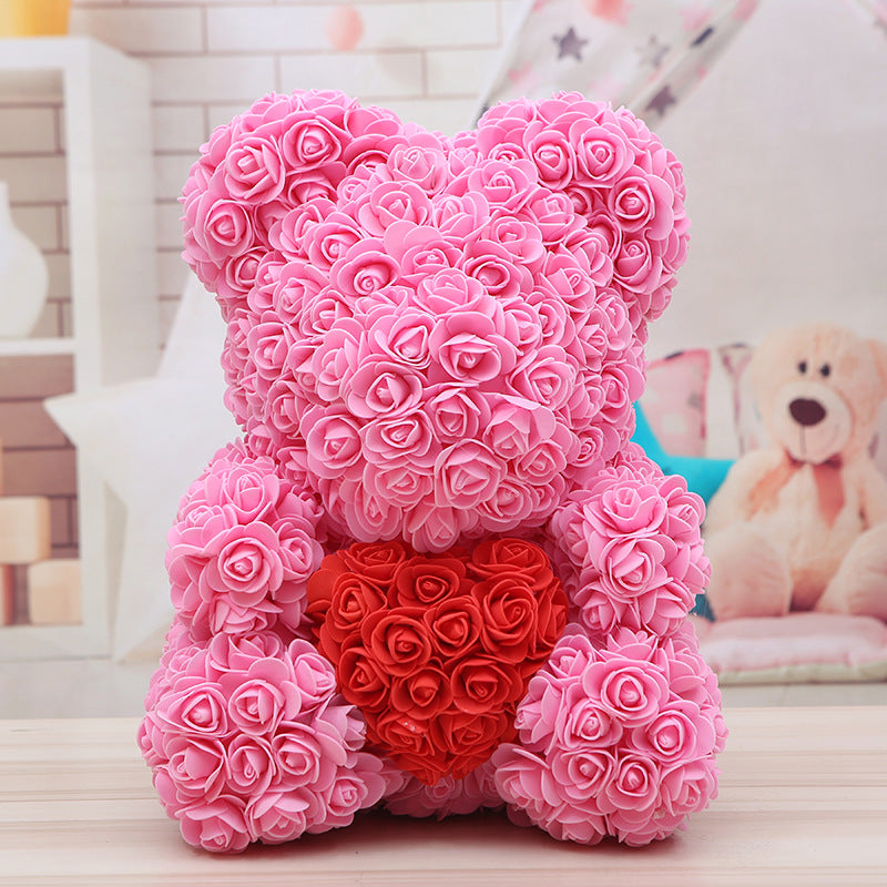 (*Autumn Sale*) Luxury Rose Bear With Heart 40cm