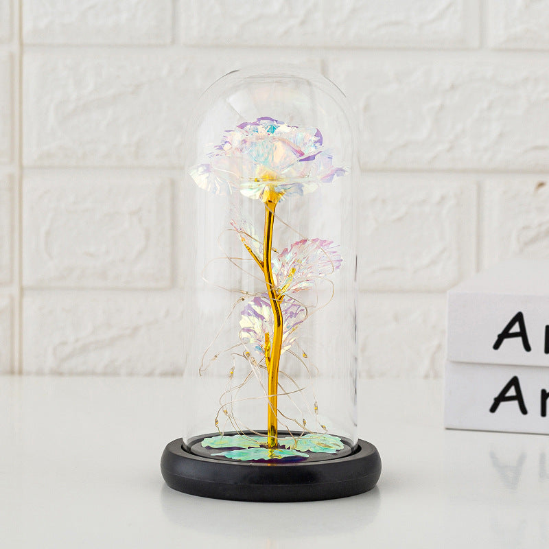 Exclusive Eternal Galaxy Rose LED Flower in Glass Dome