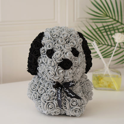 (*Christmas Sale*) Special Edition Luxury Rose Dog 25cm