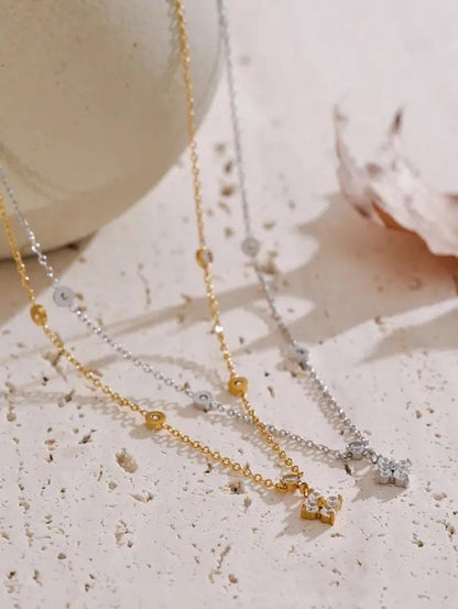 Eternal Flower Bezel Necklace 