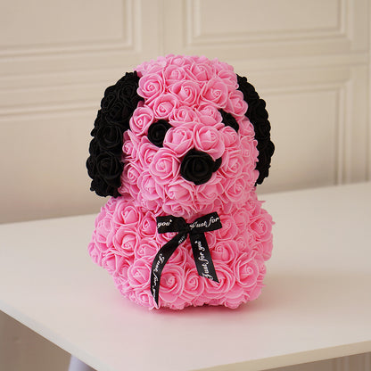 (*Christmas Sale*) Special Edition Luxury Rose Dog 25cm